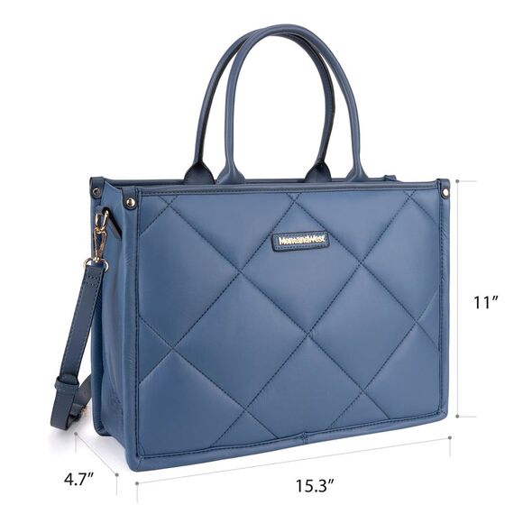 Oversize Puffy Handbag for Women Top Handle Quilted Designer Satchel🐺 - Picture 4 of 6